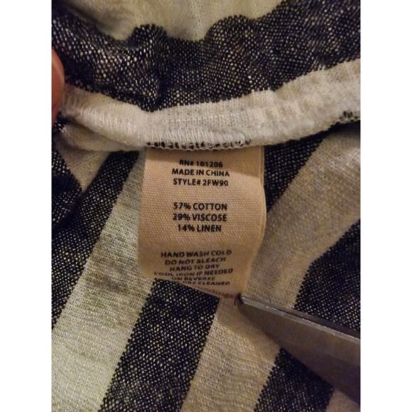 Soft Surroundings Sunset Tunic Womens Linen Blend Large Cold Shoulder Top (605) - Picture 7 of 8